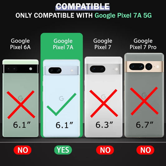 VAKIBO Premium Clear 1.5MM Thick Transparent Soft TPU Rubber Back Cover Case With Camera Protection Suitable for Google Pixel 7a