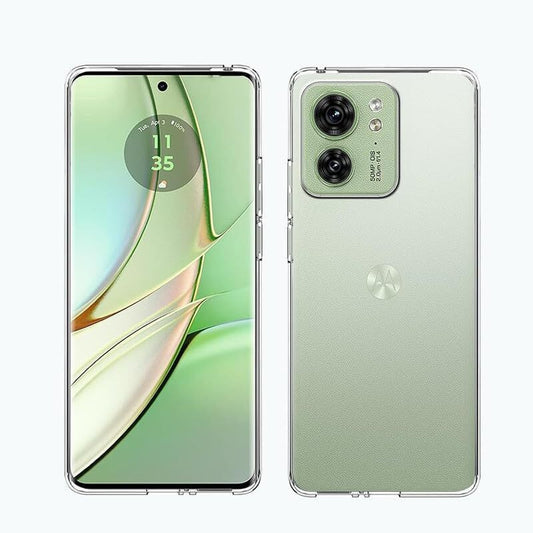 VAKIBO Premium Clear 2MM Thick Transparent Soft TPU Rubber Back Cover Case With Camera Protection Suitable for Moto Edge 40