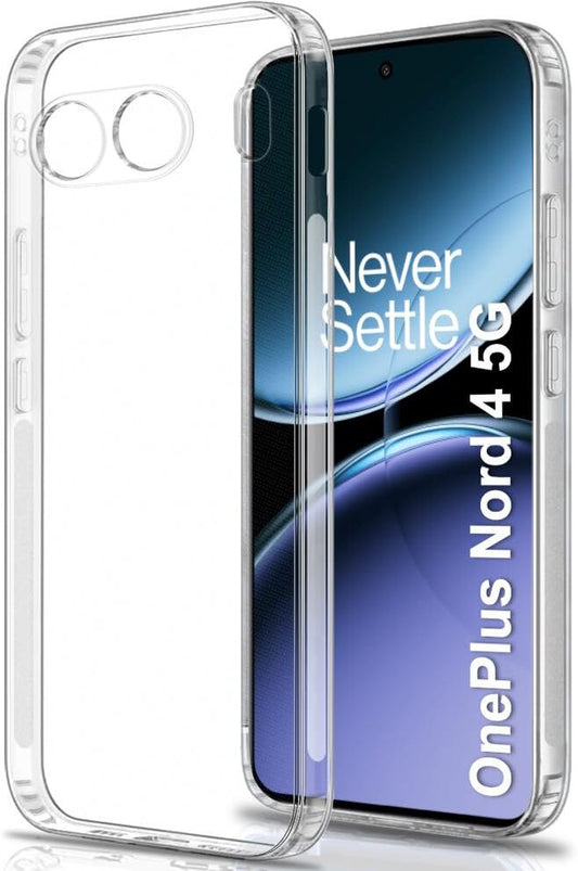VAKIBO Premium Clear 1.5MM Thick Transparent Soft TPU Rubber Back Cover Case With Camera Protection Suitable for OnePlus Nord 4