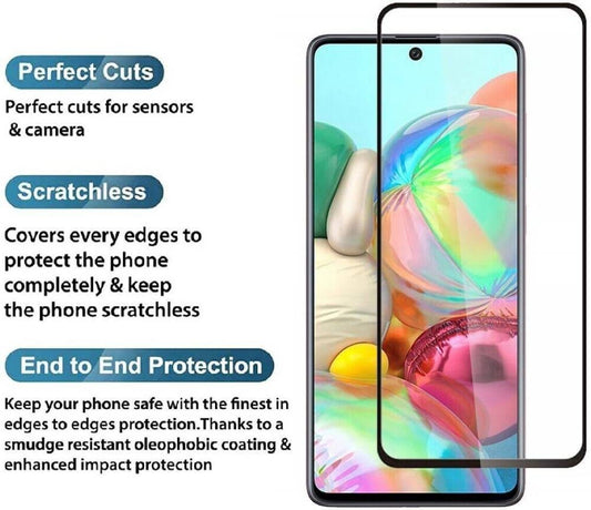 Super Premium Quality Tempered Glass Screen Guard Protector With Black Border Suitable For Infinix NOTE 8i