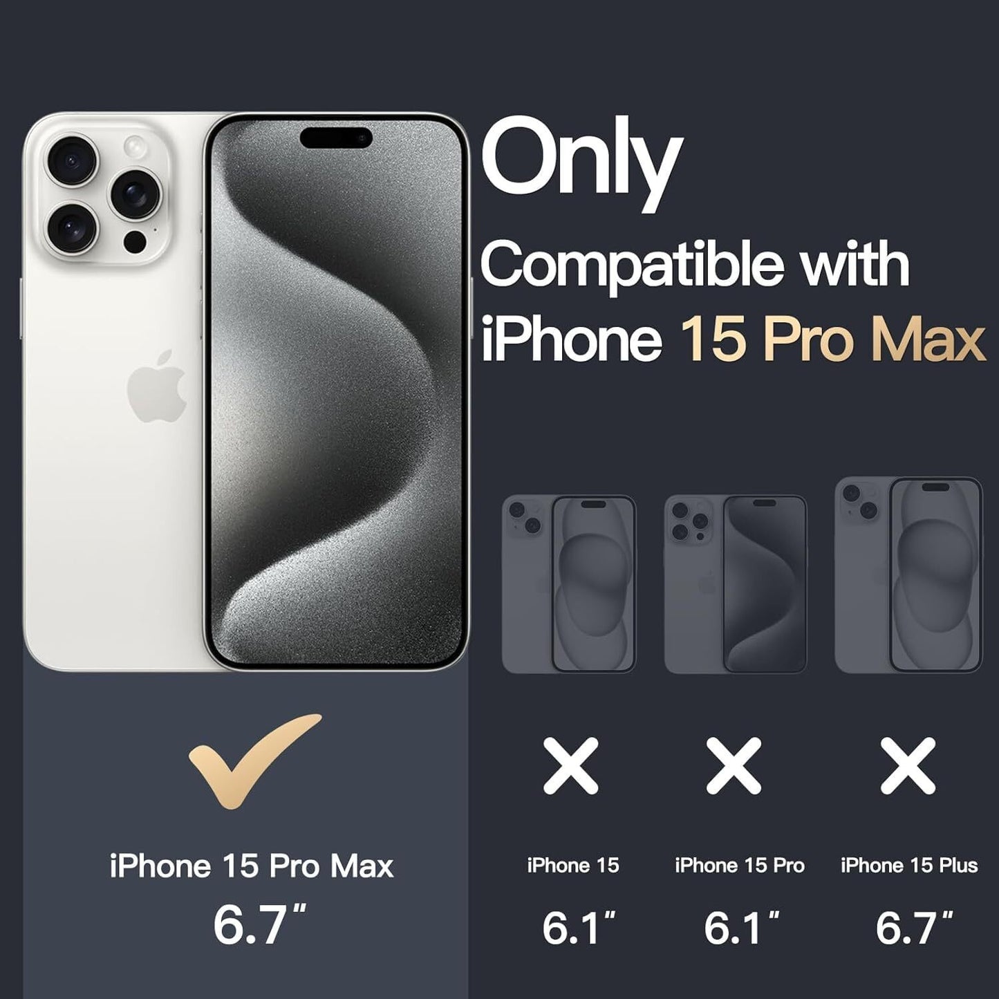 VAKIBO Premium Clear 2MM Thick Transparent Soft TPU Rubber Back Cover Case With Camera Protection Suitable for iPhone 15 Pro Max