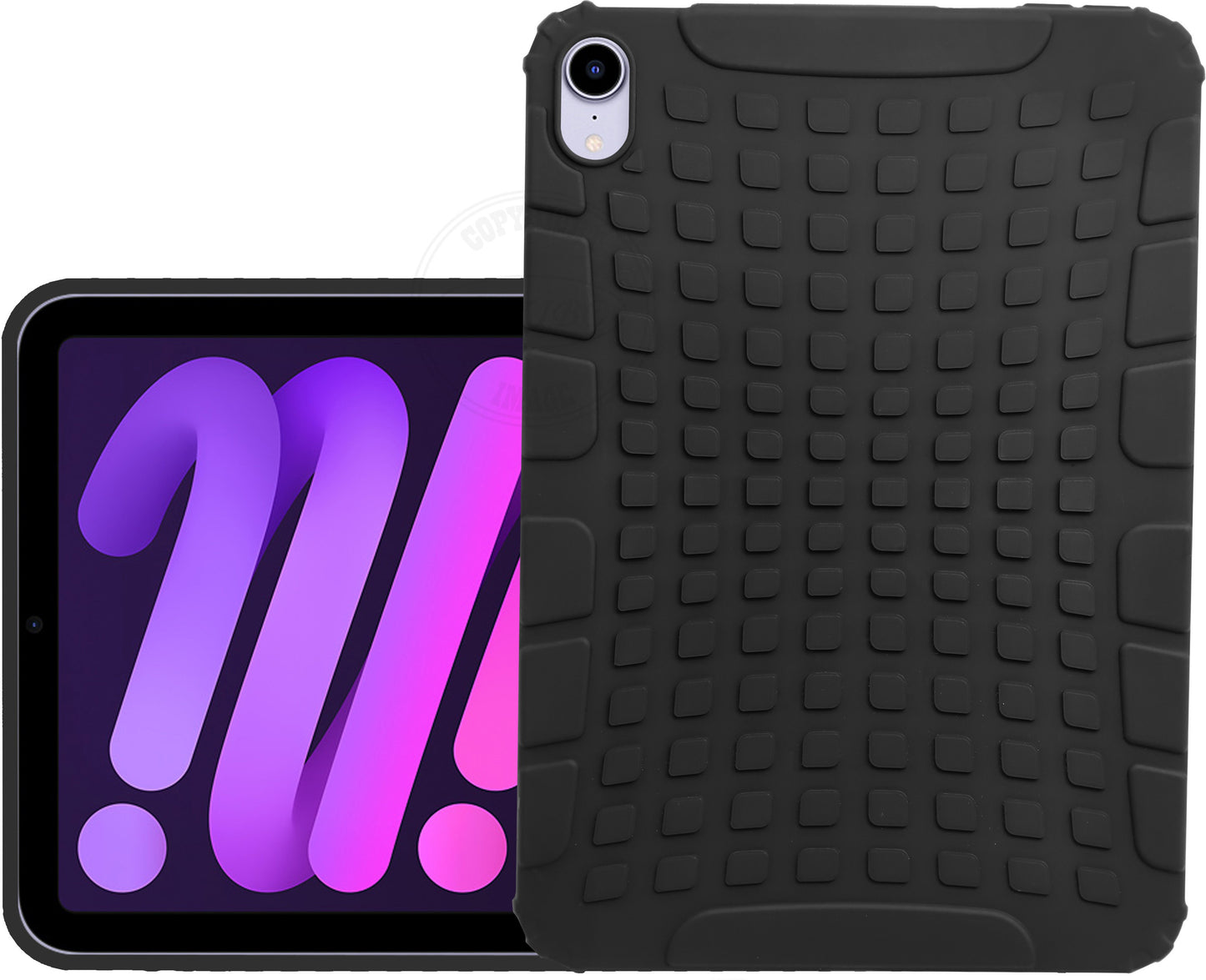 VAKIBO Defender Strong Black Coloured Soft TPU Back Cover Case Shock Proof Suitable for Apple iPad mini (6th Gen)