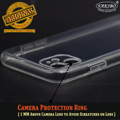 VAKIBO Premium Clear 2MM Thick Transparent Soft TPU Rubber Back Cover Case With Camera Protection Suitable for iPhone 11