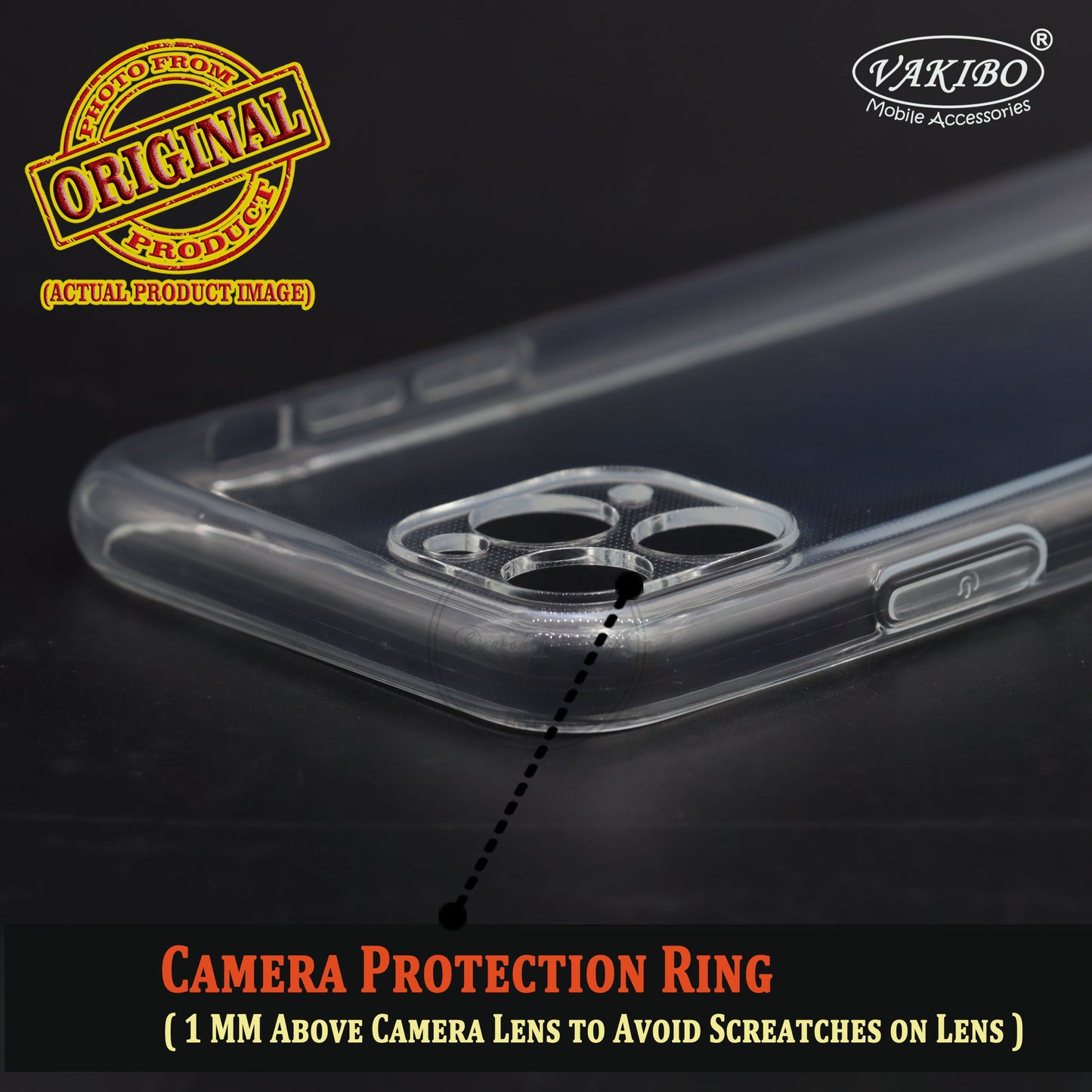 VAKIBO Premium Clear 2MM Thick Transparent Soft TPU Rubber Back Cover Case With Camera Protection Suitable for Apple iPhone 11 Pro