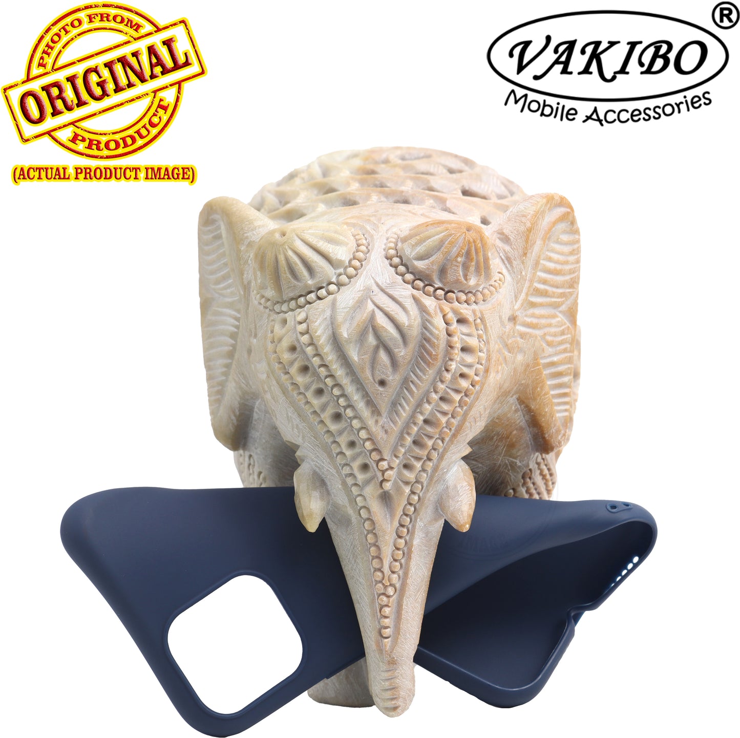 VAKIBO 1.2 MM Thick Blue Coloured Soft TPU Rubber Back Cover Case With Camera Protection Ring Suitable for Apple iPhone 11 Pro