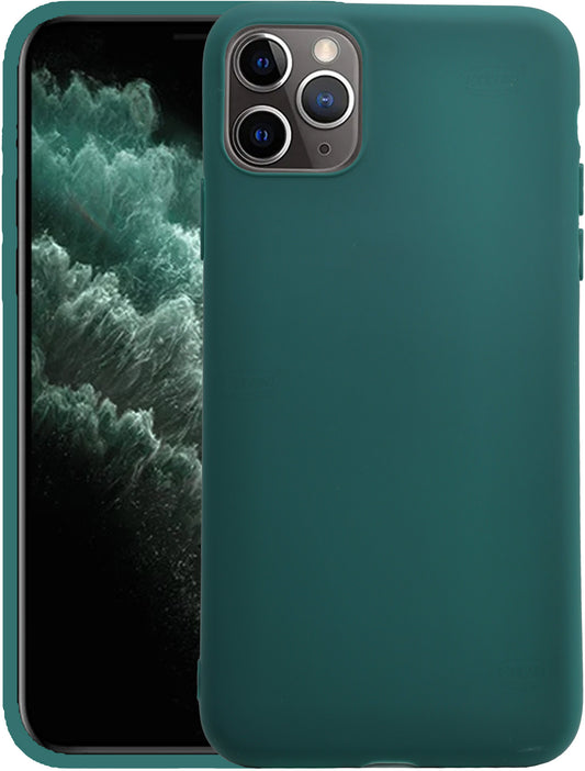 VAKIBO 1.2 MM Thick Green Coloured Soft TPU Rubber Back Cover Case With Camera Protection Ring Suitable for Apple iPhone 11 Pro