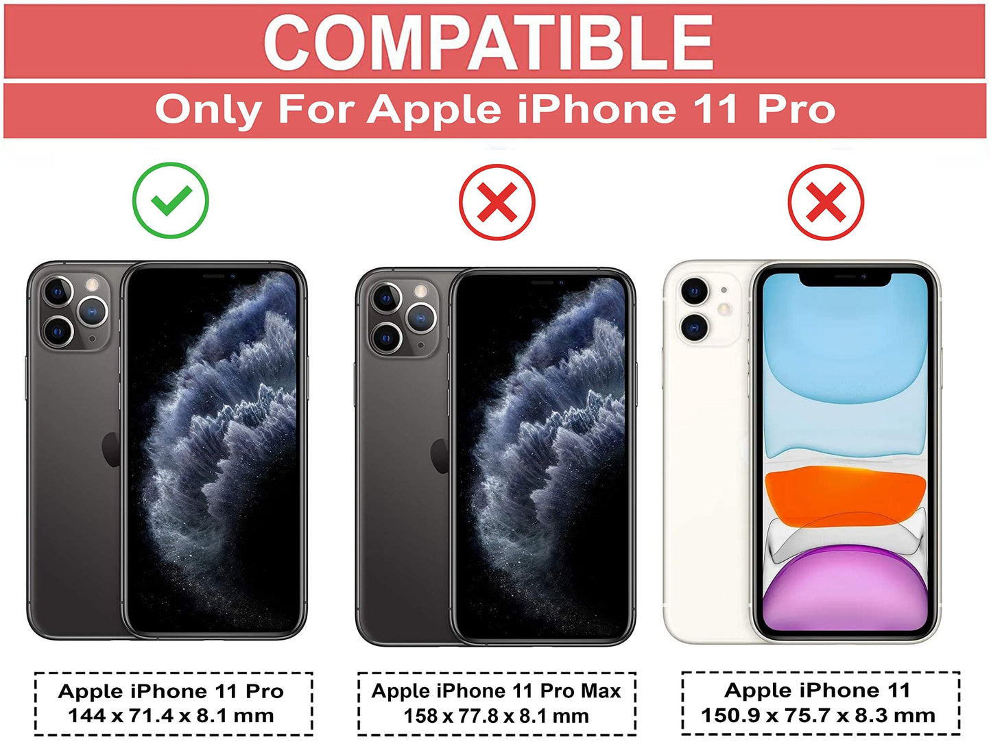 VAKIBO Best Selling Black and Transparent Back Cover Case Made With Soft TPU and Acrylic With 4 Corner and Camera Protection Suitable for Apple iPhone 11 Pro