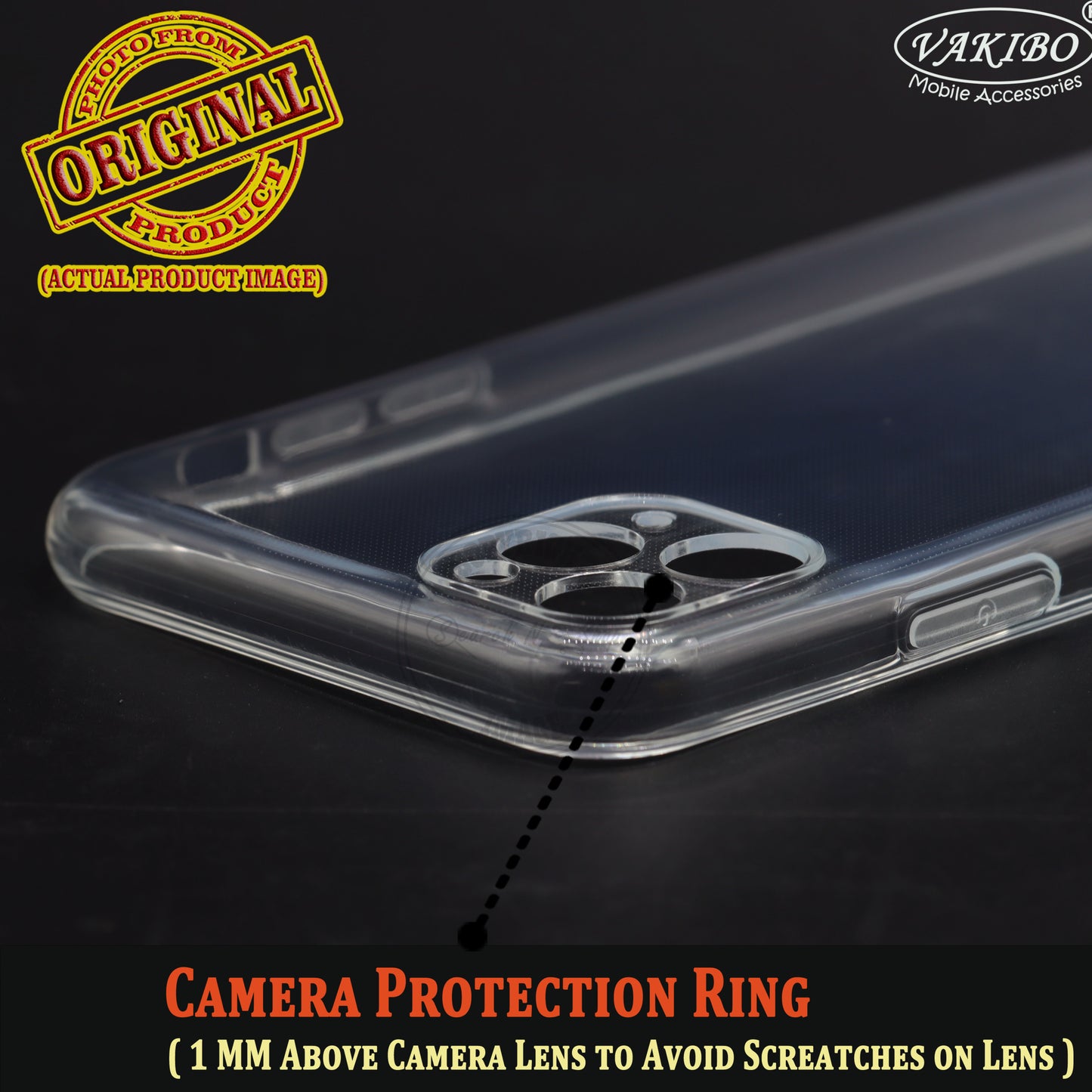 VAKIBO Premium Clear 2MM Thick Transparent Soft TPU Rubber Back Cover Case With Camera Protection Suitable for Apple iPhone 11 Pro Max