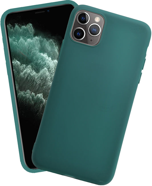 VAKIBO 1.2 MM Thick Green Coloured Soft TPU Rubber Back Cover Case With Camera Protection Ring Suitable for Apple iPhone 12 Pro Max