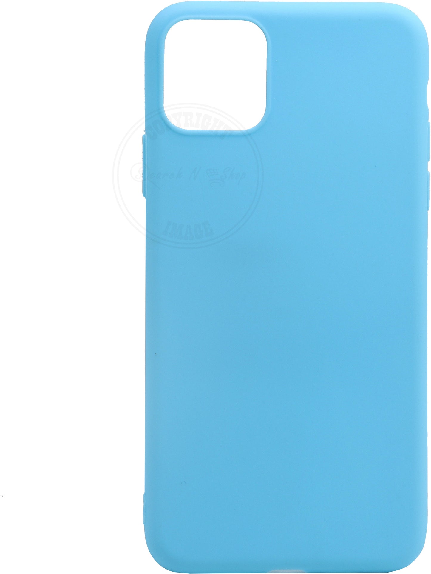VAKIBO 1.2 MM Thick Sky Blue Coloured Soft TPU Rubber Back Cover Case With Camera Protection Ring Suitable for Apple iPhone 12 Pro Max