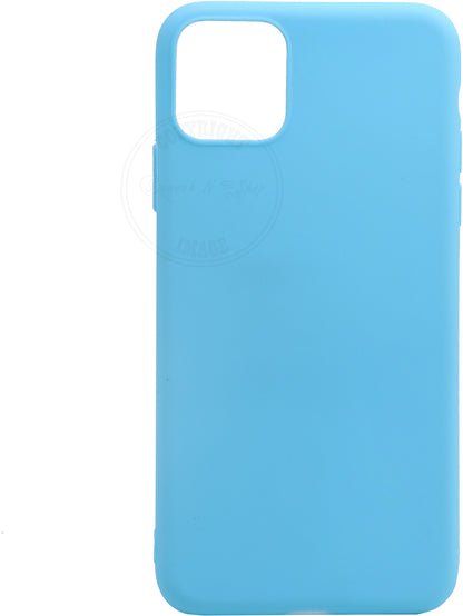 VAKIBO 1.2 MM Thick Sky Blue Coloured Soft TPU Rubber Back Cover Case With Camera Protection Ring Suitable for Apple iPhone 12 Pro Max