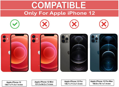 VAKIBO Super Premium Black Border Transparent Case With Corner Protection & Camera Protection Suitable for iPhone 12
