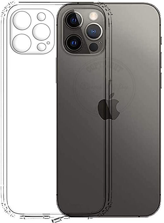 VAKIBO Premium Clear 2MM Thick Transparent Soft TPU Rubber Back Cover Case With Camera Protection Suitable for Apple iPhone 12 Pro Max