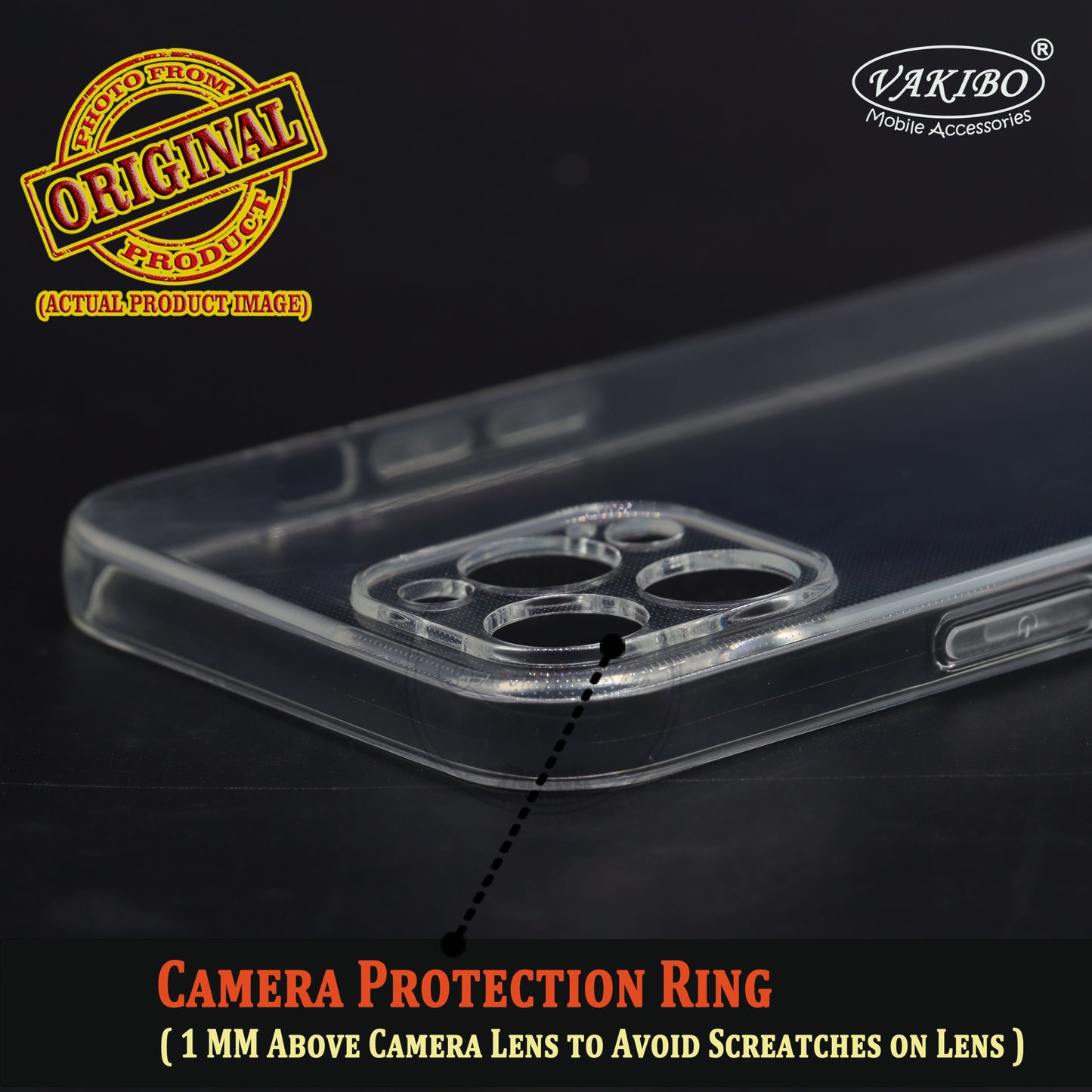 VAKIBO Premium Clear 2MM Thick Transparent Soft TPU Rubber Back Cover Case With Camera Protection Suitable for Apple iPhone 12 Pro Max