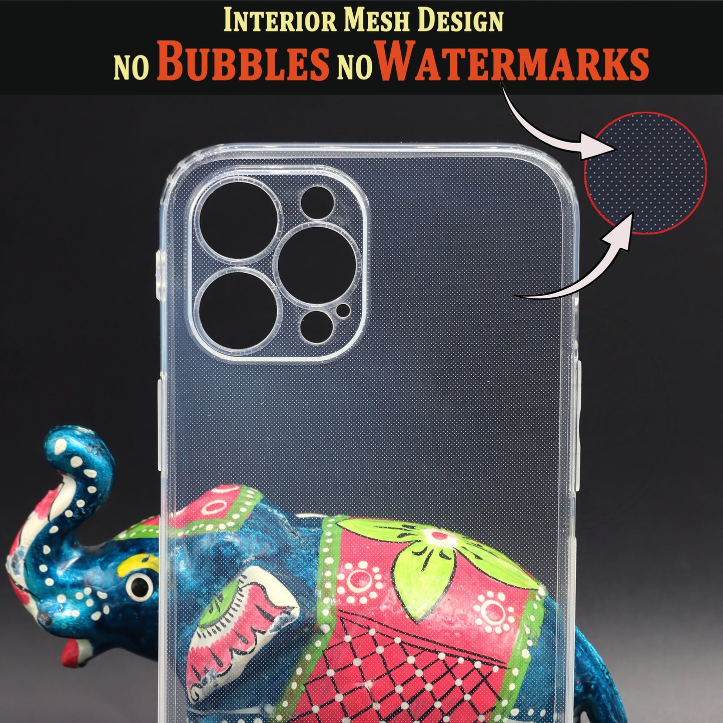 VAKIBO Premium Clear 1.5MM Thick Transparent Soft TPU Rubber Back Cover Case With Camera Protection Suitable for Apple iPhone 12 Pro Max