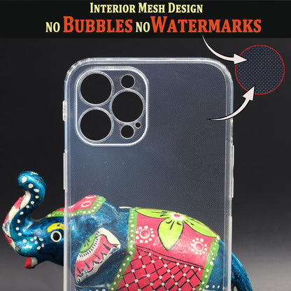 VAKIBO Premium Clear 1.5MM Thick Transparent Soft TPU Rubber Back Cover Case With Camera Protection Suitable for Apple iPhone 12 Pro Max