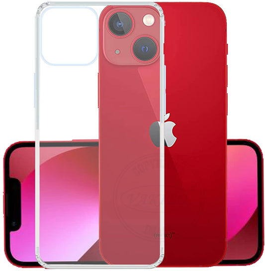 VAKIBO Super Premium Soft TPU Transparent Case With Dustplug,Side Grip,Corner Protection,lanyard Cuts,Camera Protection Suitable for iPhone 13