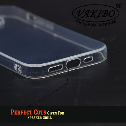VAKIBO Premium Clear 2MM Thick Transparent Soft TPU Rubber Back Cover Case With Camera Protection Suitable for Apple iPhone 14 Pro Max