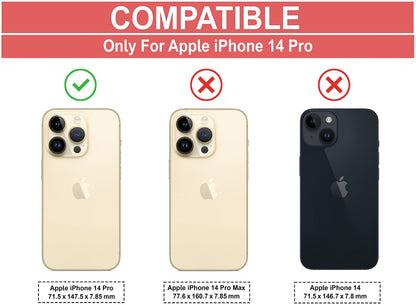 VAKIBO Best Selling Black and Transparent Back Cover Case Made With Soft TPU and Acrylic With 4 Corner and Camera Protection Suitable for Apple iPhone 14 Pro