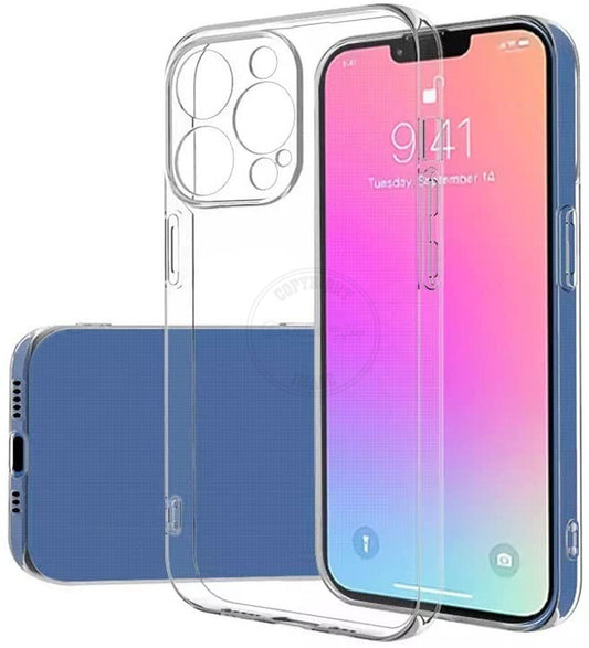VAKIBO Premium Clear 2MM Thick Transparent Soft TPU Rubber Back Cover Case With Camera Protection Suitable for Apple iPhone 14 Pro Max