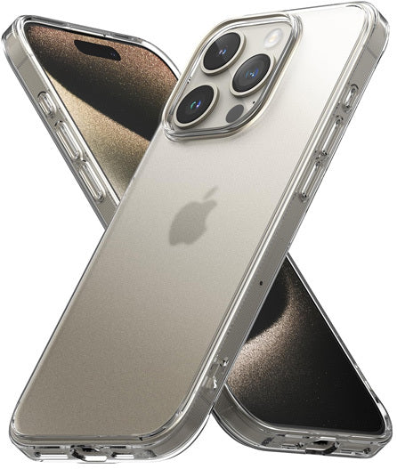 VAKIBO Super Premium Soft TPU Transparent Case With Dustplug,Side Grip,Corner Protection,lanyard Cuts,Camera Protection Suitable for iPhone 15 Pro