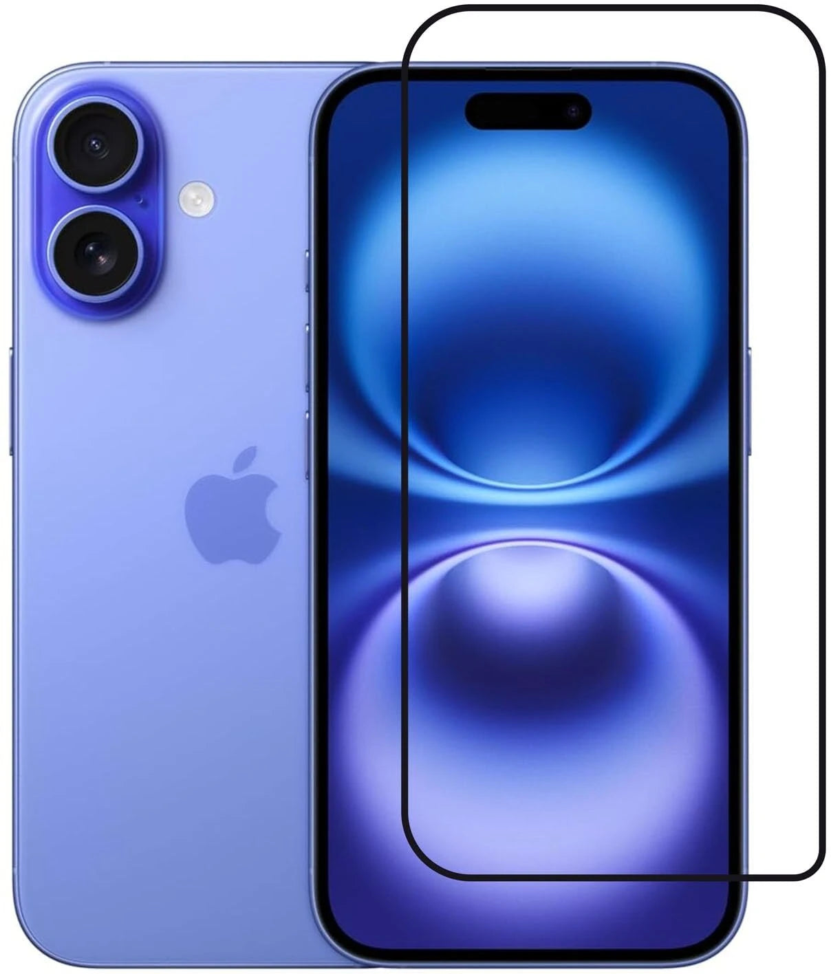 Super Premium Quality Tempered Glass Screen Guard Protector With Black Border Suitable For iPhone 16