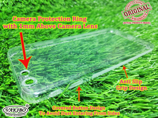 VAKIBO Premium Clear 1.5MM Thick Transparent Soft TPU Rubber Back Cover Case With Camera Protection Suitable for Apple iPhone 6 Plus