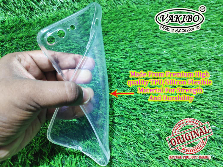 VAKIBO Premium Clear 1.5MM Thick Transparent Soft TPU Rubber Back Cover Case With Camera Protection Suitable for Apple iPhone 8 Plus