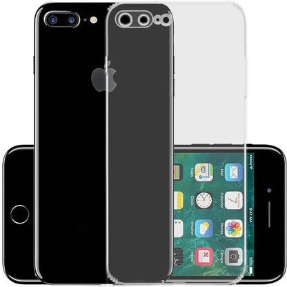 VAKIBO Premium Clear 1.5MM Thick Transparent Soft TPU Rubber Back Cover Case With Camera Protection Suitable for Apple iPhone 8 Plus