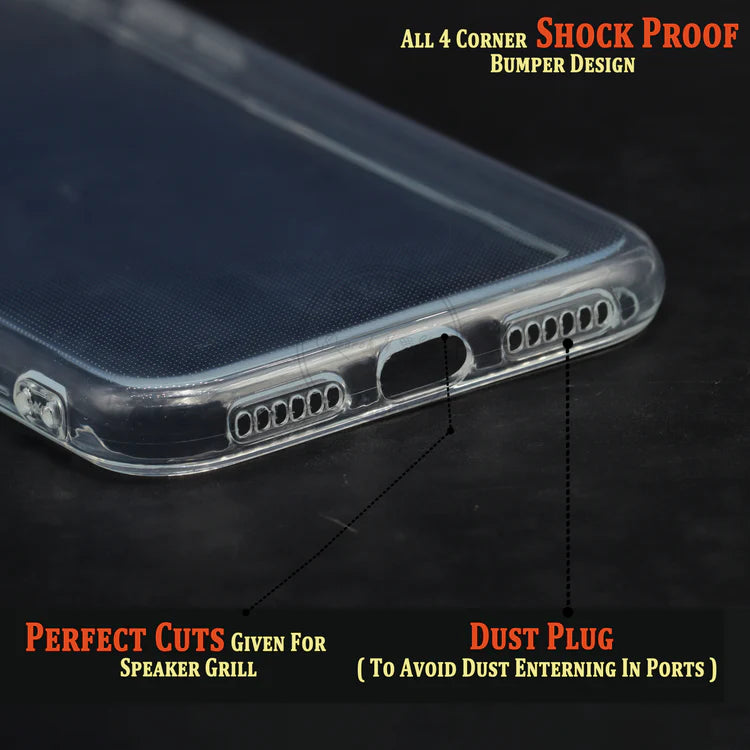 VAKIBO Premium Clear 2MM Thick Transparent Soft TPU Rubber Back Cover Case With Camera Protection Suitable for Apple iPhone XS