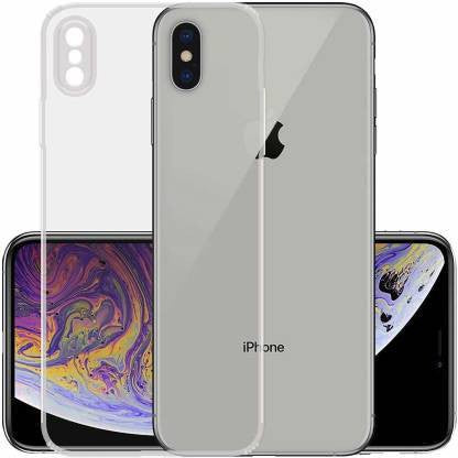 VAKIBO Super Premium Soft TPU Transparent Case With Dustplug,Side Grip,Corner Protection,lanyard Cuts,Camera Protection Suitable for iPhone XS