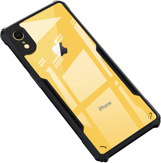 VAKIBO Best Selling Black and Transparent Back Cover Case Made With Soft TPU and Acrylic With 4 Corner and Camera Protection Suitable for Apple iPhone XR