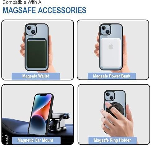 VAKIBO Megnatic Magsafe Black Coloured Soft with Hard back Back Cover Case With Camera Protection Ring Suitable for iPhone XR