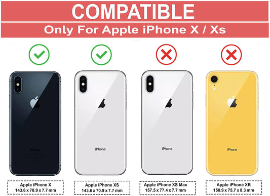 VAKIBO Best Selling Black and Transparent Back Cover Case Made With Soft TPU and Acrylic With 4 Corner and Camera Protection Suitable for Apple iPhone X