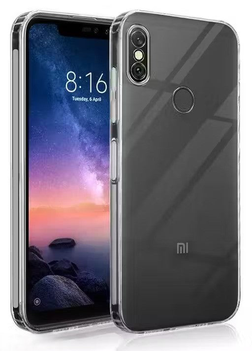 VAKIBO Super Premium Soft TPU Transparent Case With Dustplug,Side Grip,Corner Protection,lanyard Cuts,Camera Protection Suitable for Mi Redmi Note 5 Pro