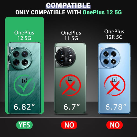 VAKIBO Premium Clear 1.5MM Thick Transparent Soft TPU Rubber Back Cover Case With Camera Protection Suitable for OnePlus 12