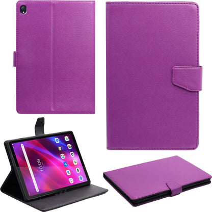 VAKIBO Mercury Premium Purple Coloured made With Canvas and TPU Flip Cover Case Suitable for Lenovo Tab K10