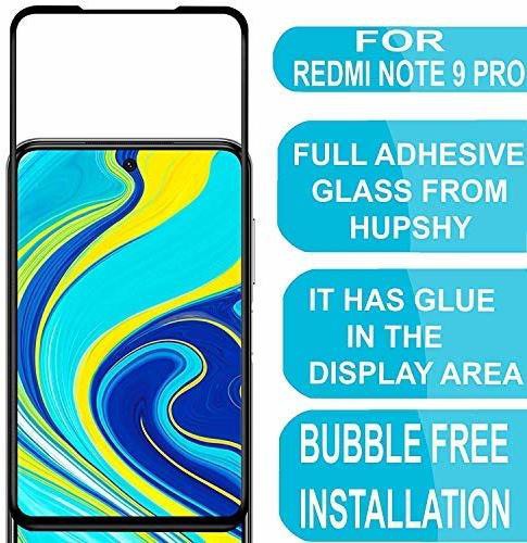 Super Premium Quality Tempered Glass Screen Guard Protector With Black Border Suitable For Mi Redmi Note 9 Pro