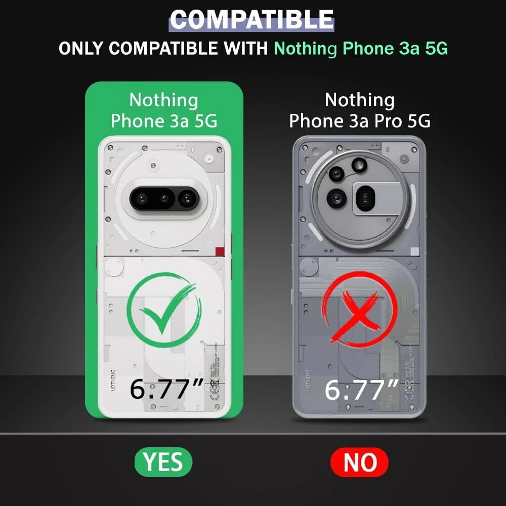 VAKIBO Premium Clear 1.5MM Thick Transparent Soft TPU Rubber Back Cover Case With Camera Protection Suitable for Nothing Phone 3A