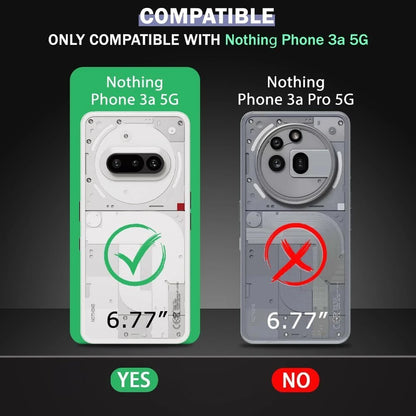 VAKIBO Premium Clear 1.5MM Thick Transparent Soft TPU Rubber Back Cover Case With Camera Protection Suitable for Nothing Phone 3A