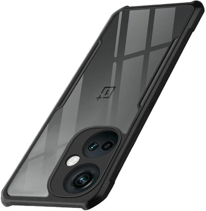 VAKIBO Super Premium Black Border Transparent Case With Corner Protection & Camera Protection Suitable for OnePlus Nord CE3