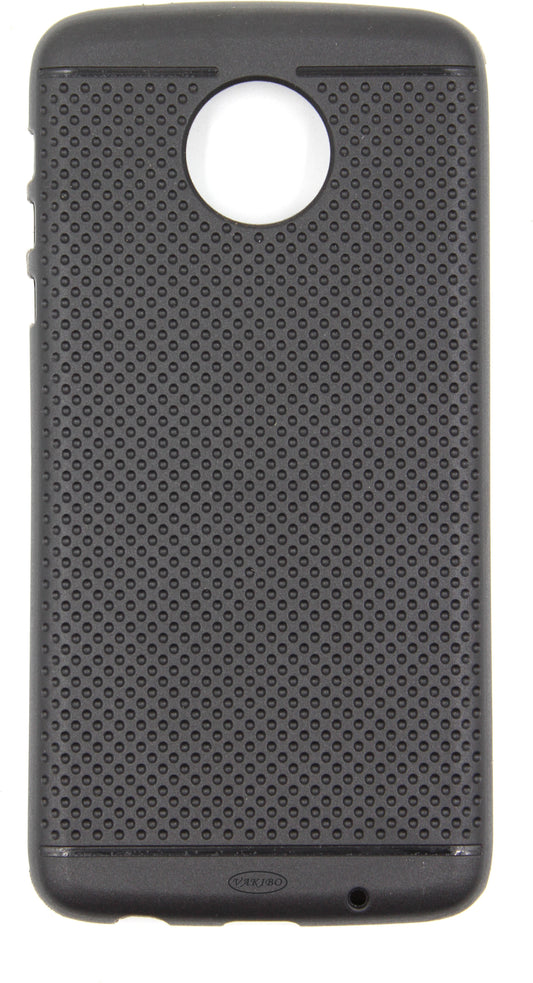 VAKIBO Dotted Design Black Coloured Soft TPU Back Cover Case Suitable for Moto Z