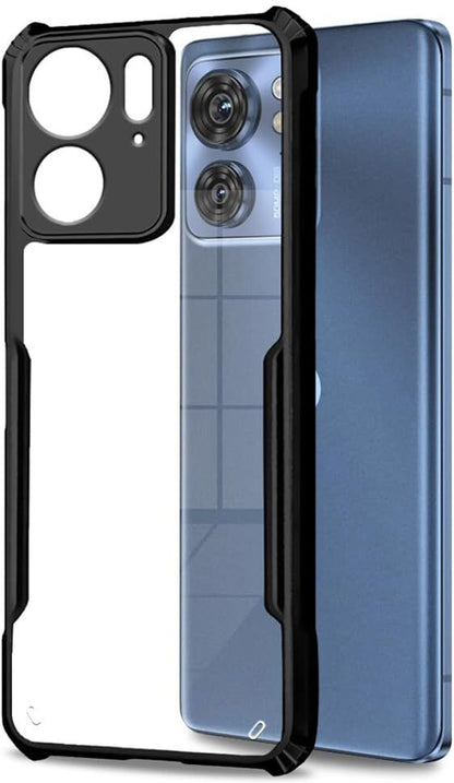 VAKIBO Super Premium Black Border Transparent Case With Corner Protection & Camera Protection Suitable for Moto EDGE40