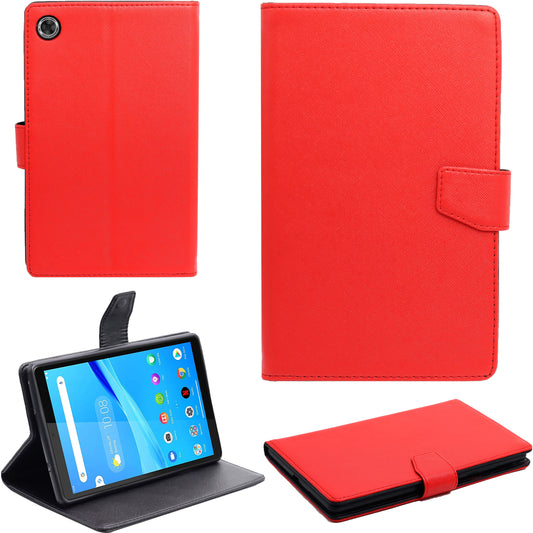 VAKIBO Mercury Premium Red Coloured made With Canvas and TPU Flip Cover Case Suitable for Moto Tab G20
