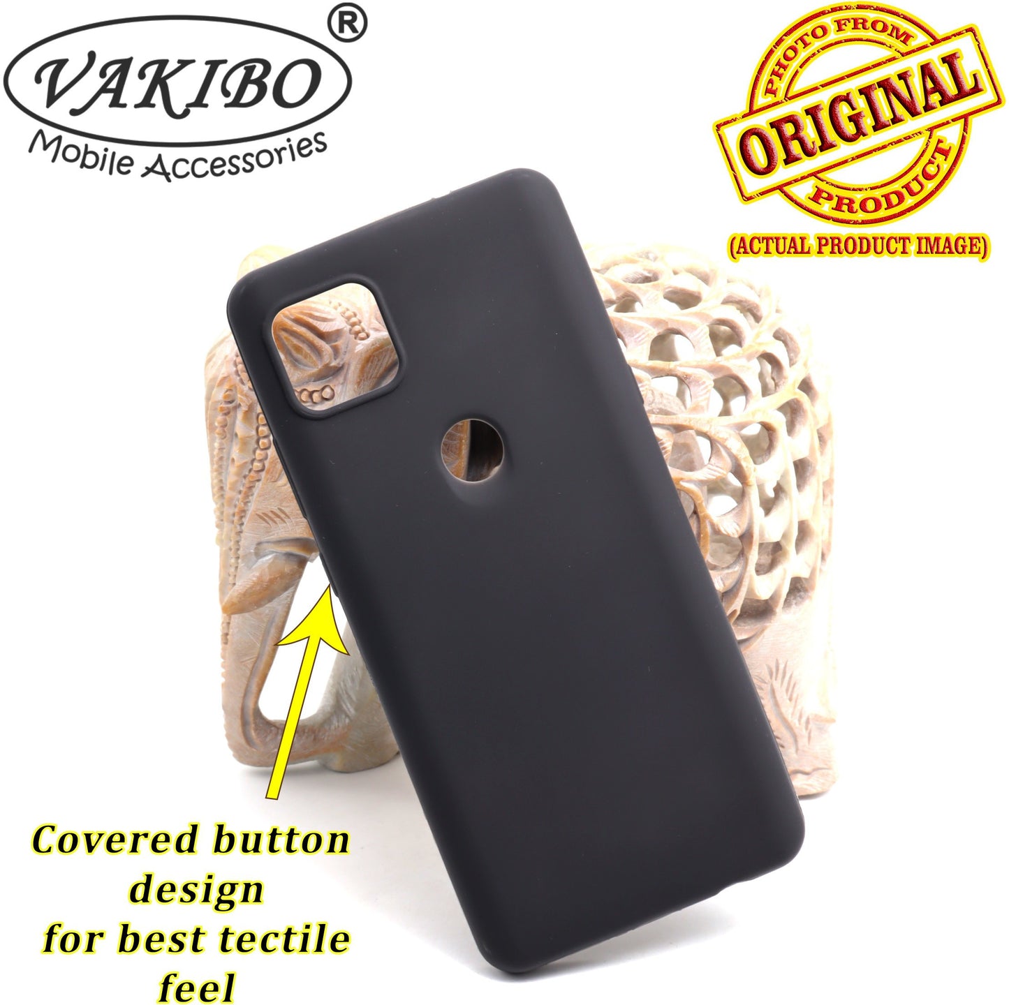 VAKIBO Matte Frosted Black Coloured Soft TPU Back Cover Case Suitable for Moto G5G