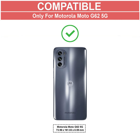 VAKIBO Super Premium Black Border Transparent Case With Corner Protection & Camera Protection Suitable for Moto G62