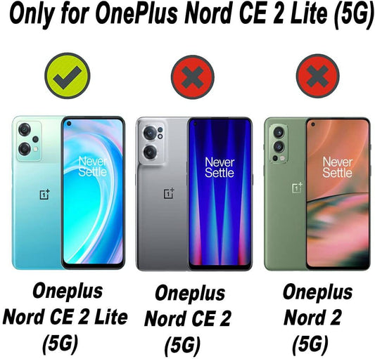 VAKIBO Super Premium Black Border Transparent Case With Corner Protection & Camera Protection Suitable for OnePlus Nord CE2 Lite