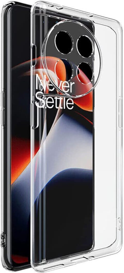 VAKIBO Premium Clear 2MM Thick Transparent Soft TPU Rubber Back Cover Case With Camera Protection Suitable for OnePlus 11R