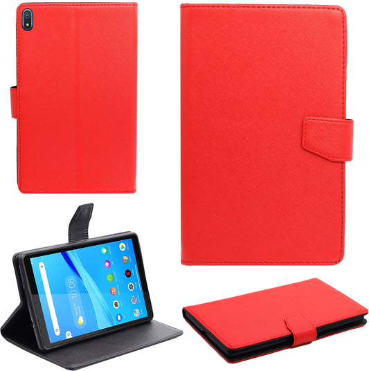 VAKIBO Mercury Premium Red Coloured made With Canvas and TPU Flip Cover Case Suitable for Nokia Tab T20