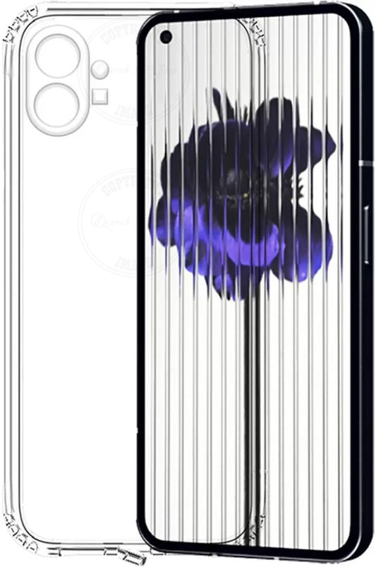 VAKIBO Super Premium Soft TPU Transparent Case With Dustplug,Side Grip,Corner Protection,lanyard Cuts,Camera Protection Suitable for Nothing Phone 1